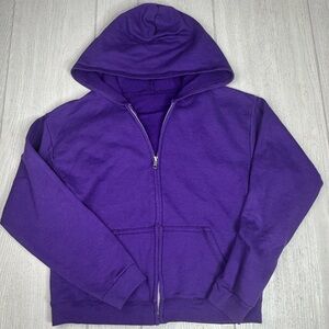 Purple hoodie, girls size 10/12